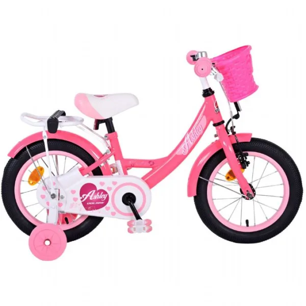 Ashley Børnecykel 14 tommer Pink/Rød -