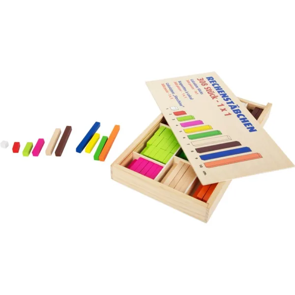 Cuisenaire regnestave i Træ -