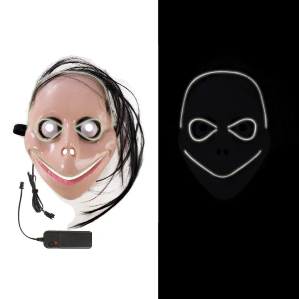 Maske med LED - mono -