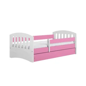 Seng m. Skuffe og Madras Pink -