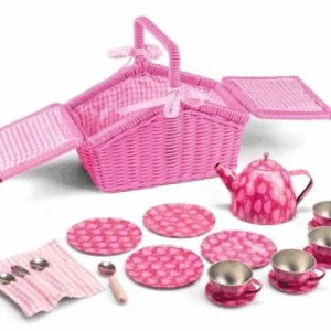 Picnickurv med testel, 18 dele -