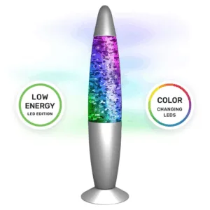 Glitter Lampe Multifarvet 34cm -