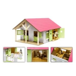 Kids Globe Hestestald 2 Bokse Pink -