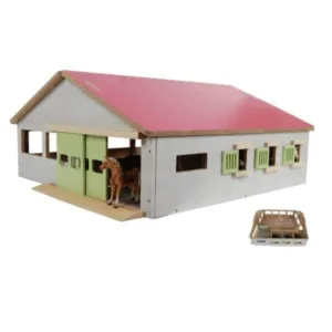 Kids Globe Ridehus 3 Bokse Pink -