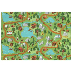 Gulvtæppe, Legetæppe Hike Town 140 x 200 -