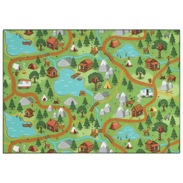 Gulvtæppe, Legetæppe Hike Town 140 x 200 -
