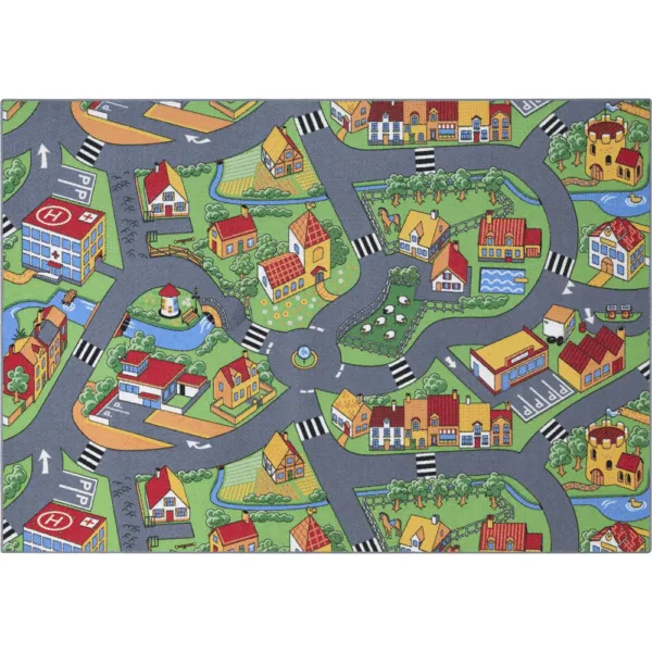 Gulvtæppe, Legetæppe By-Trafik 140 x 200 -