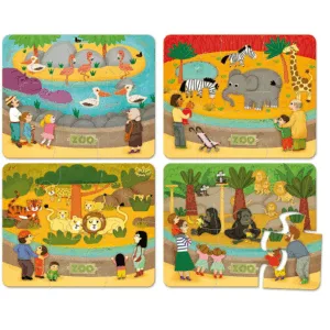Zoo Puslespil 4x6 - Vilac
