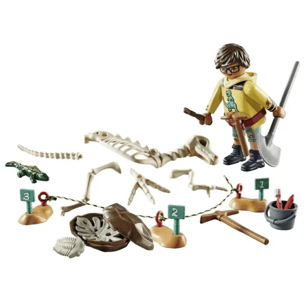 Arkæologisk udgravning og dinosaurskelet - Playmobil