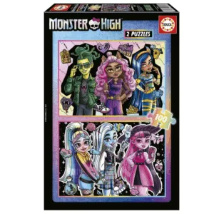 Monster High Puslespil 2x100 Brikker - Educa