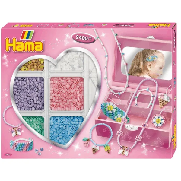 Hama Kreativ Æske Smykker pink - Hama