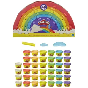 Play-Doh regnbuesæt m. 40 bøtter - Play-Doh