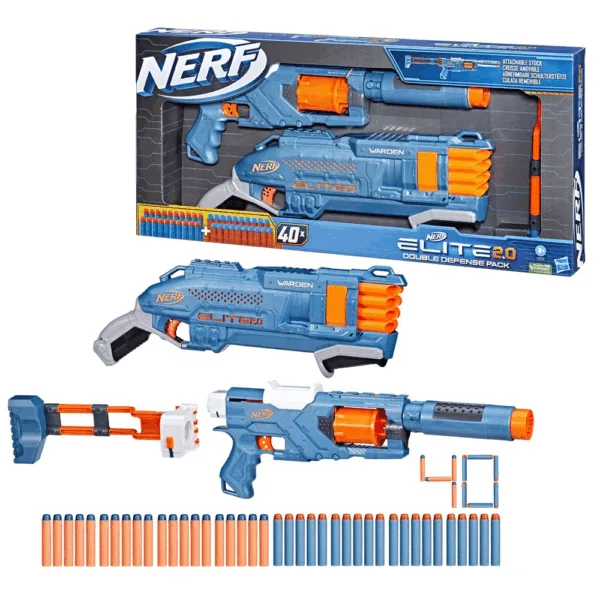 Nerf Elite 2.0 Double Defense Pack - Nerf