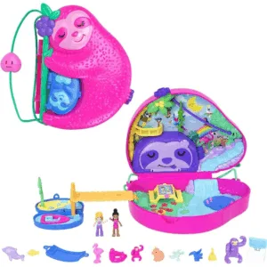 Polly Pocket Sloth Family Playset - Polly Pocket
