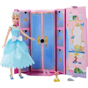 Disney Askepot Dukke med Tilbehør Skab - Disney Princess