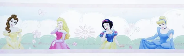 Disney princess Blomster tapetborter 15, - Disney Princess