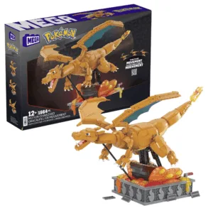 Mega Pokemon Charizard med 1664 Dele - Mega Bloks