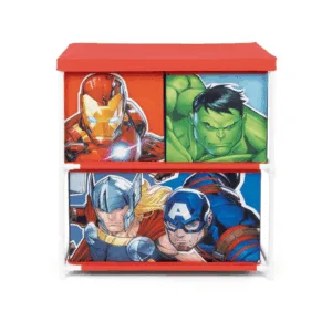 Avengers opbevaringsreol m. stofskuffer - Avengers