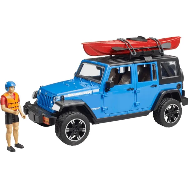 Jeep Wrangler Rubicon Unlimited og Kajak - Bruder