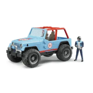 Jeep Cross Racer Wrangler m. figur - Bruder