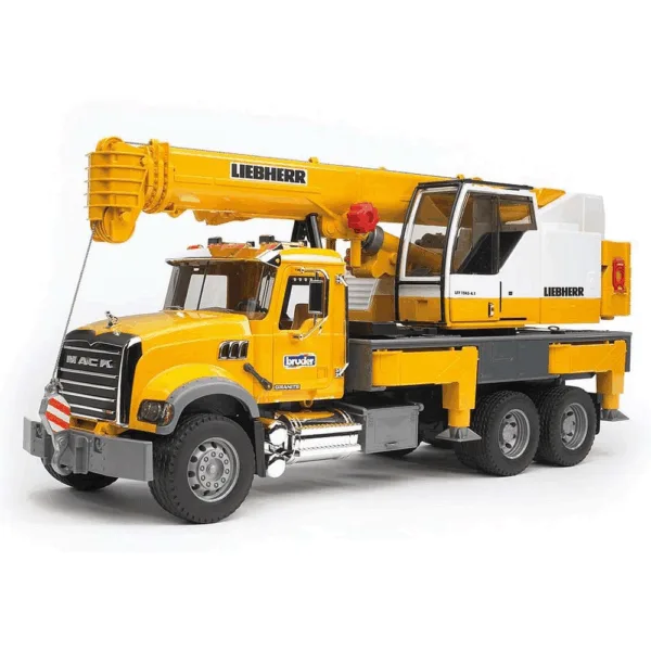 MACK Granite Liebherr Kranlastbil - Bruder