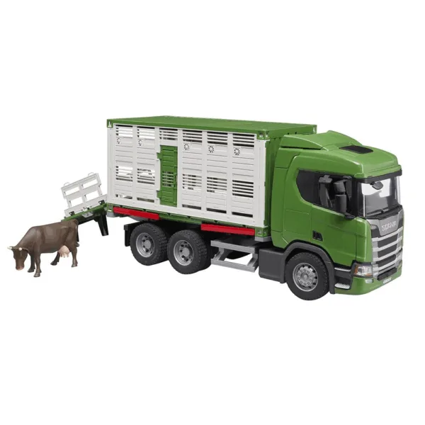Scania Super 560R Dyretransport - Bruder