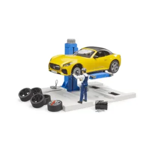 Bworld Servicecenter med Roadster - Bruder