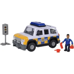 Brandmand Sam Politibil med Figur - Brandmand Sam