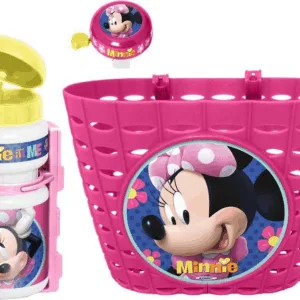 Minnie Drikkedunk, cykelkurv og ringeklo - Minnie Mouse