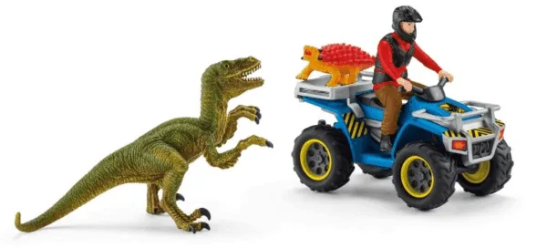 Quad med ranger og dinosaurer - Schleich