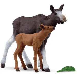 Elgko med kalv - Schleich