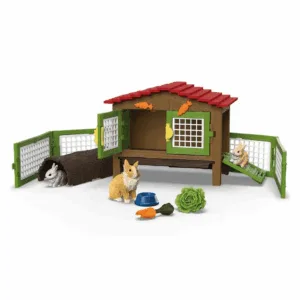Kaninbur med 3 kaniner - Schleich