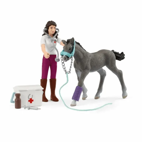 Mrs. Kramer med Føl - Schleich