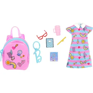Barbie Deluxe taske med skoletøjsæt - Barbie