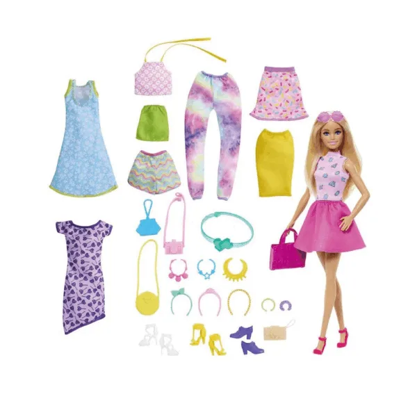 Barbie Mix&Match Dukke med Tilbehør - Barbie