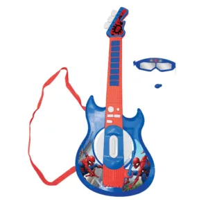 Elektronisk Spiderman Guitar m Tilbehør - Spiderman