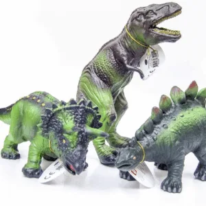 Dyr i net Dino - Green Rubber Toys