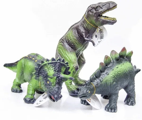 Dyr i net Dino - Green Rubber Toys