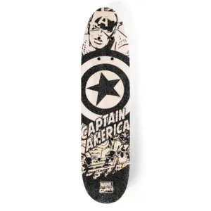 Captain America Skateboard i Træ - Marvel