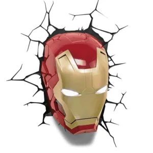 3D væglampe - Iron Man maske - Marvel