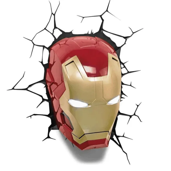 3D væglampe - Iron Man maske - Marvel