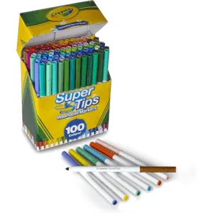 Super Tips Vaskbare Tusser, 100stk - Crayola