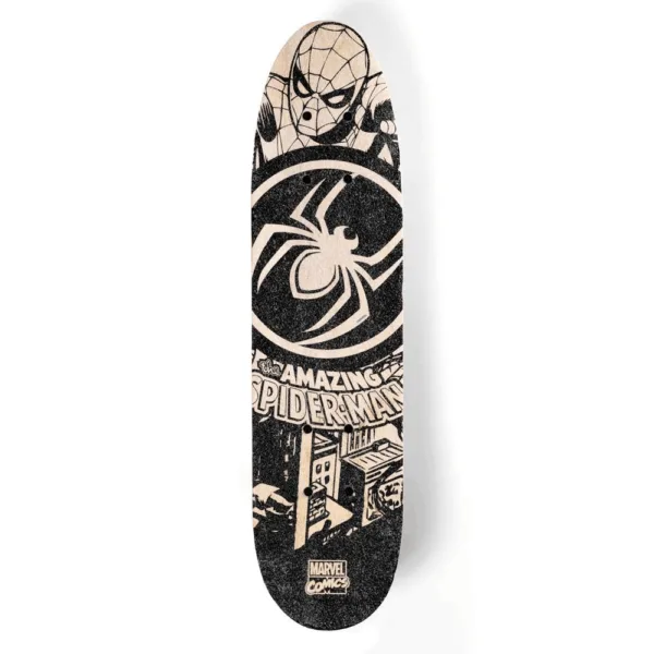Spiderman Skateboard i Træ - Spiderman
