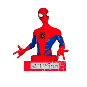 Spiderman 3D Lampe med Alarm - Spiderman
