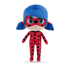 Miraculous Bamse Chibi Ladybug 32 cm - Ladybug og Cat Noir
