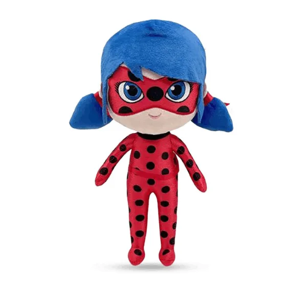 Miraculous Bamse Chibi Ladybug 32 cm - Ladybug og Cat Noir
