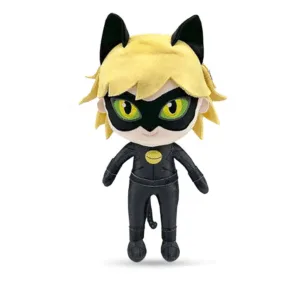 Miraculous Chibi Cat Noir Bamse 32 cm - Ladybug og Cat Noir