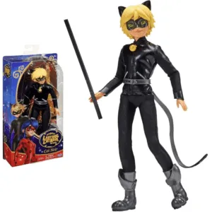 Miraculous The Movie Cat Noir Dukke - Ladybug og Cat Noir