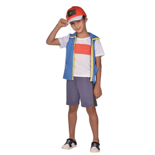 Ash kostume 116-128 cm - Pokémon