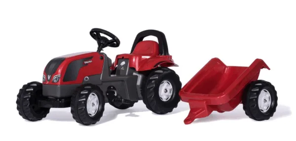 RollyKid Valtra Traktor med anhænger - Rolly Toys
